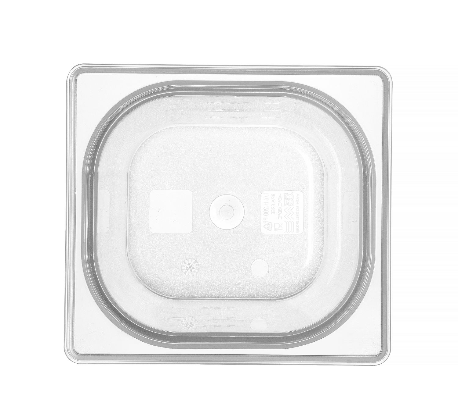 Kontejner GN 1/6 HACCP, HENDI, GN 1/6, 3,4L, Průhledná, 176x162x(H)200mm