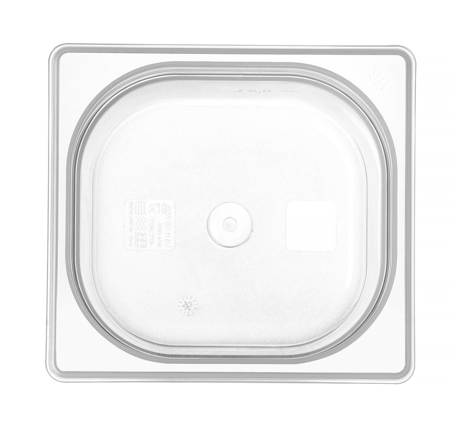 Kontejner GN 1/6 HACCP, HENDI, GN 1/6, 1L, Průhledná, 176x162x(H)65mm