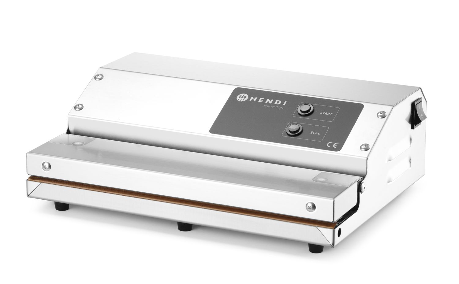 Vakuový komorový balicí stroj, HENDI, Kitchen Line, těsnicí lišta 350 mm, 230V/250W, 370x260x(H)130mm