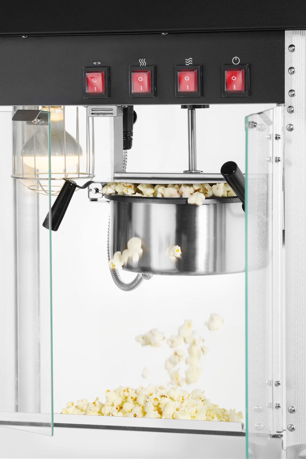 Stroj na výrobu popcornu, HENDI, Černá, 230V/1500W, 574x420x(H)778mm