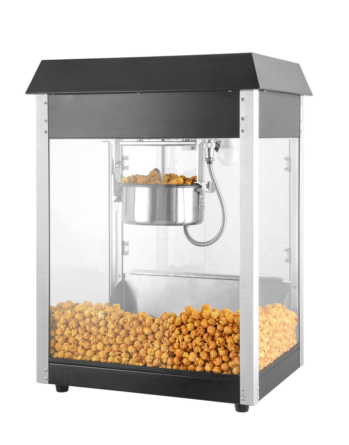 Stroj na výrobu popcornu, HENDI, Černá, 230V/1500W, 574x420x(H)778mm