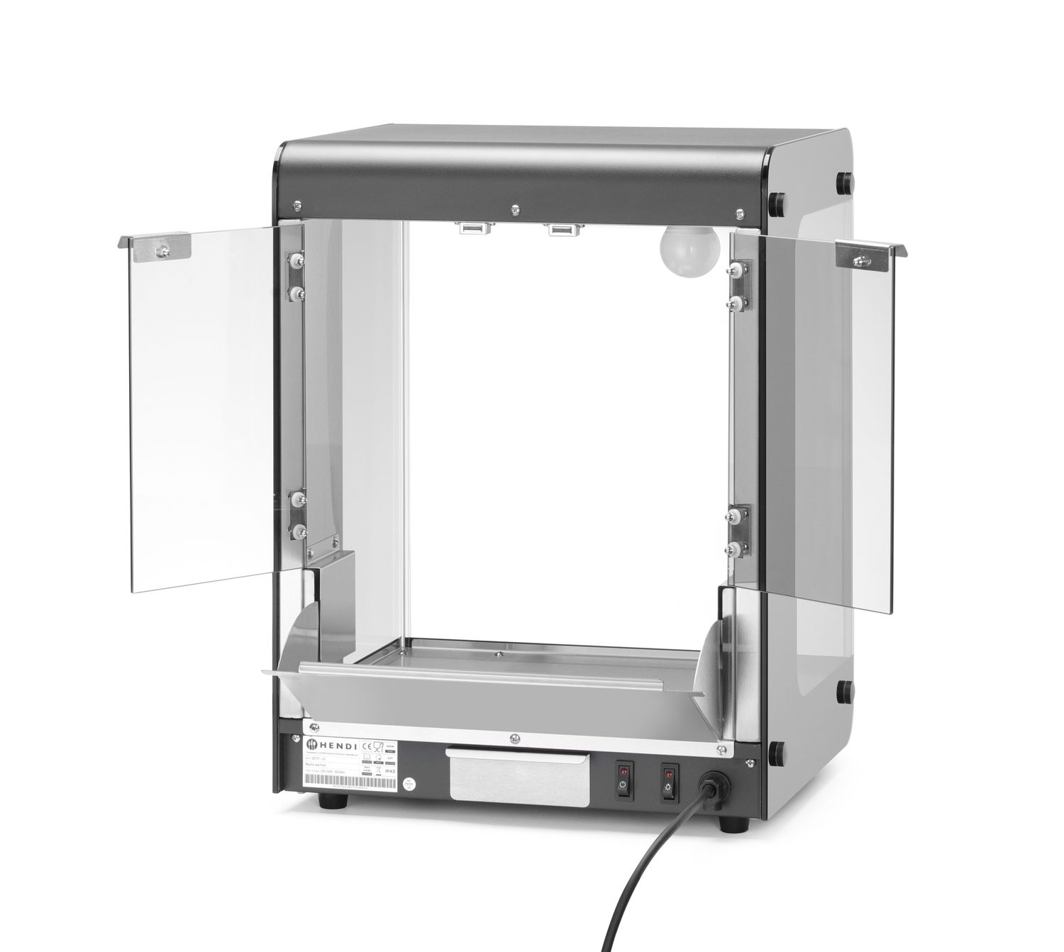 Ohřívač Nacho, HENDI, Černá, 220-240V/500W, 400x344x(H)525mm
