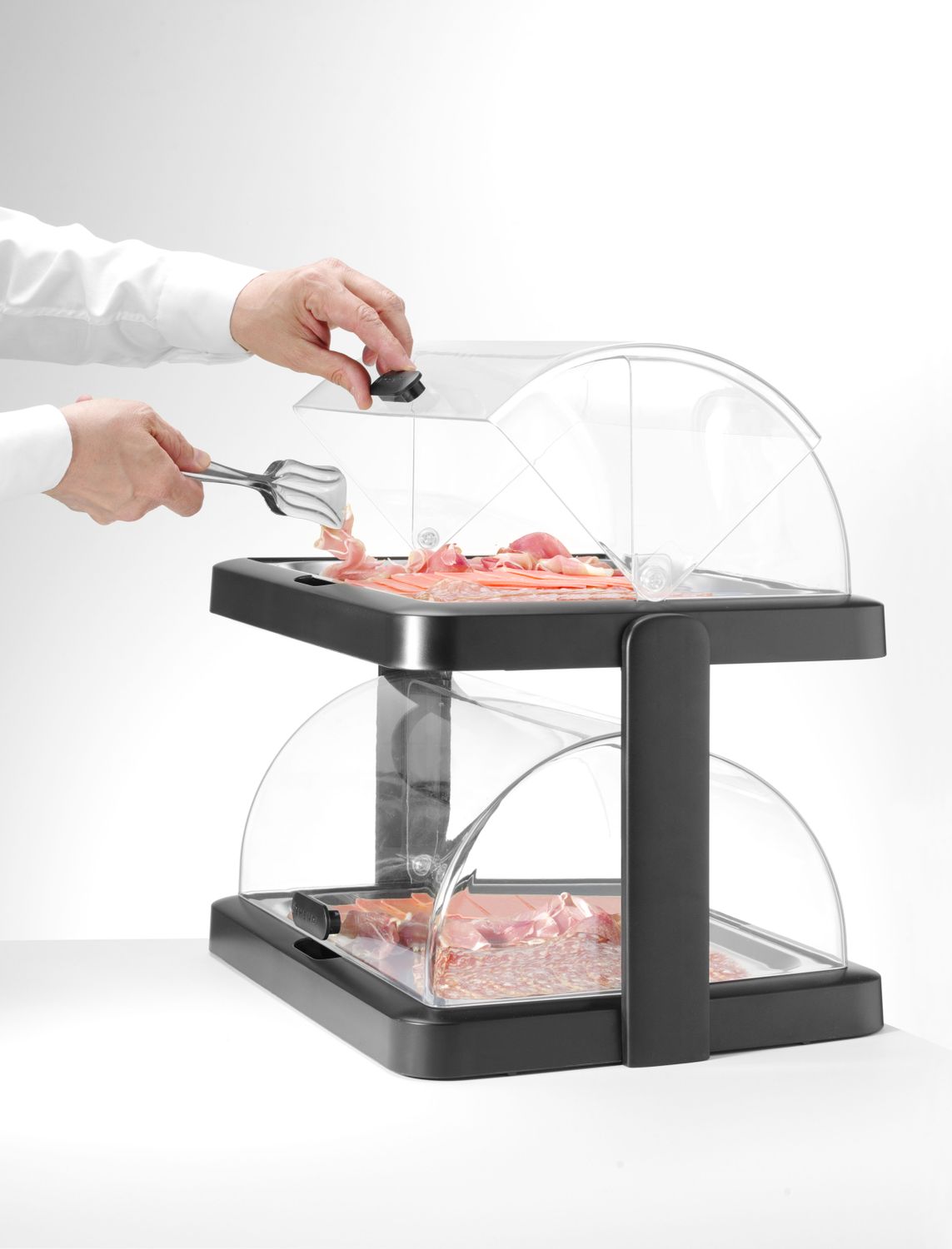 Dvojitý chladicí displej Roll-top, HENDI, 440x320x(H)440mm