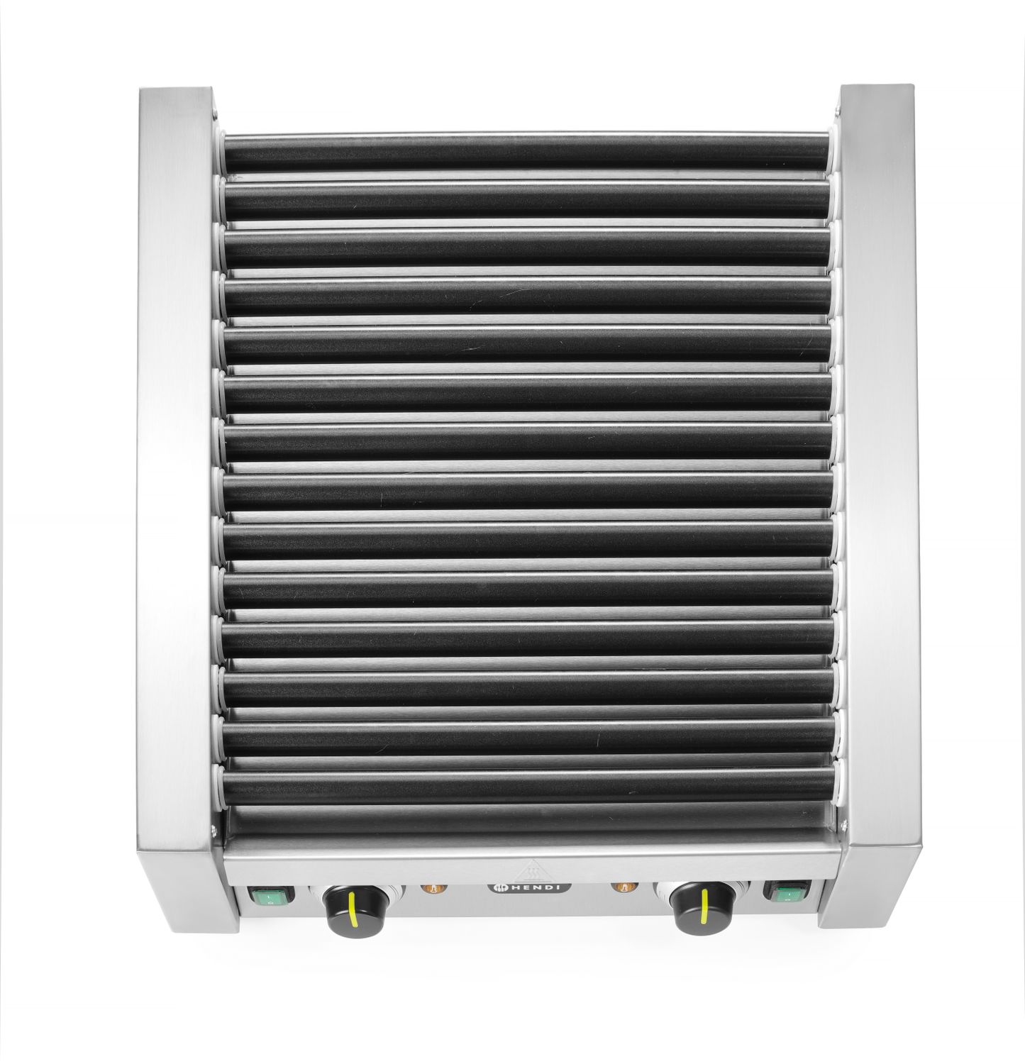 Gril válečkový na párky – dvouzénový, HENDI, 14 válečků, 230V/1480W, 520x650x(H)176mm