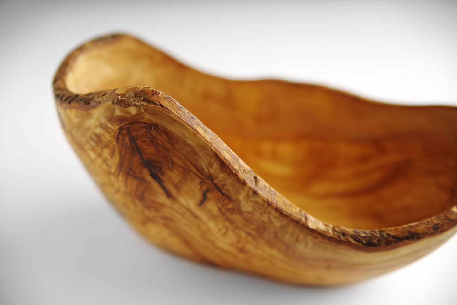 Dekorativní miska z olivového dřeva, HENDI, 300x190x(H)110mm