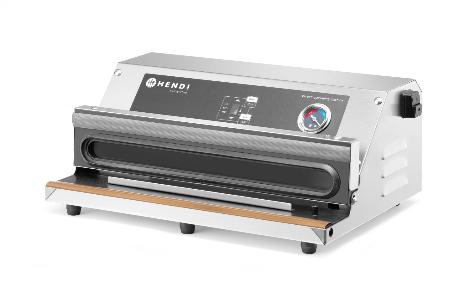 Vakuový balicí stroj - lamelový, HENDI, Profi Line, těsnicí lišta: 350 mm, 383x293x(H)175mm