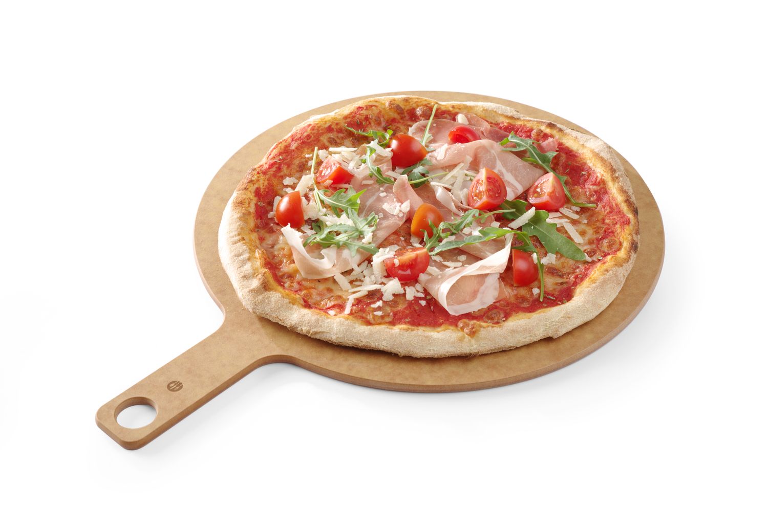 Prkénko na pizzu s rukojetí, HENDI, ø406x(H)6mm