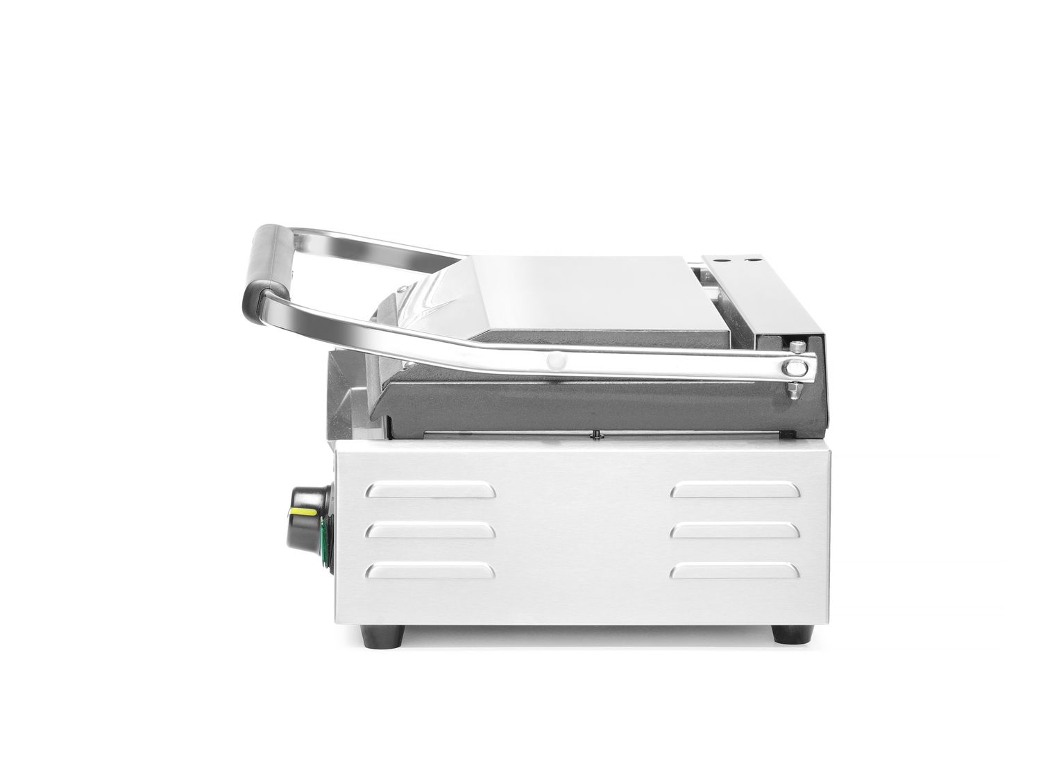 Kontaktní gril "Panini", HENDI, vroubkovaná horní část, hladká spodní část, 230V/2200W, 430x370x(H)514mm