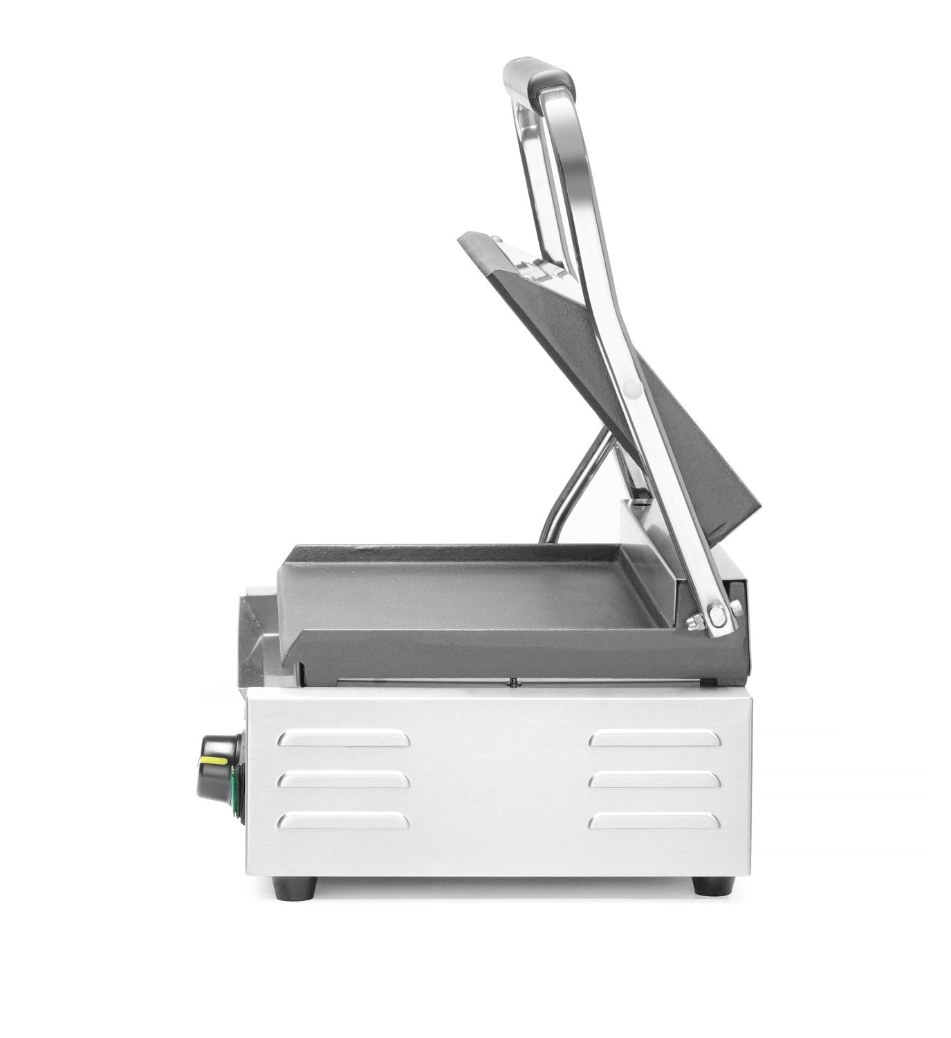 Kontaktní gril "Panini", HENDI, vroubkovaná horní část, hladká spodní část, 230V/2200W, 430x370x(H)514mm