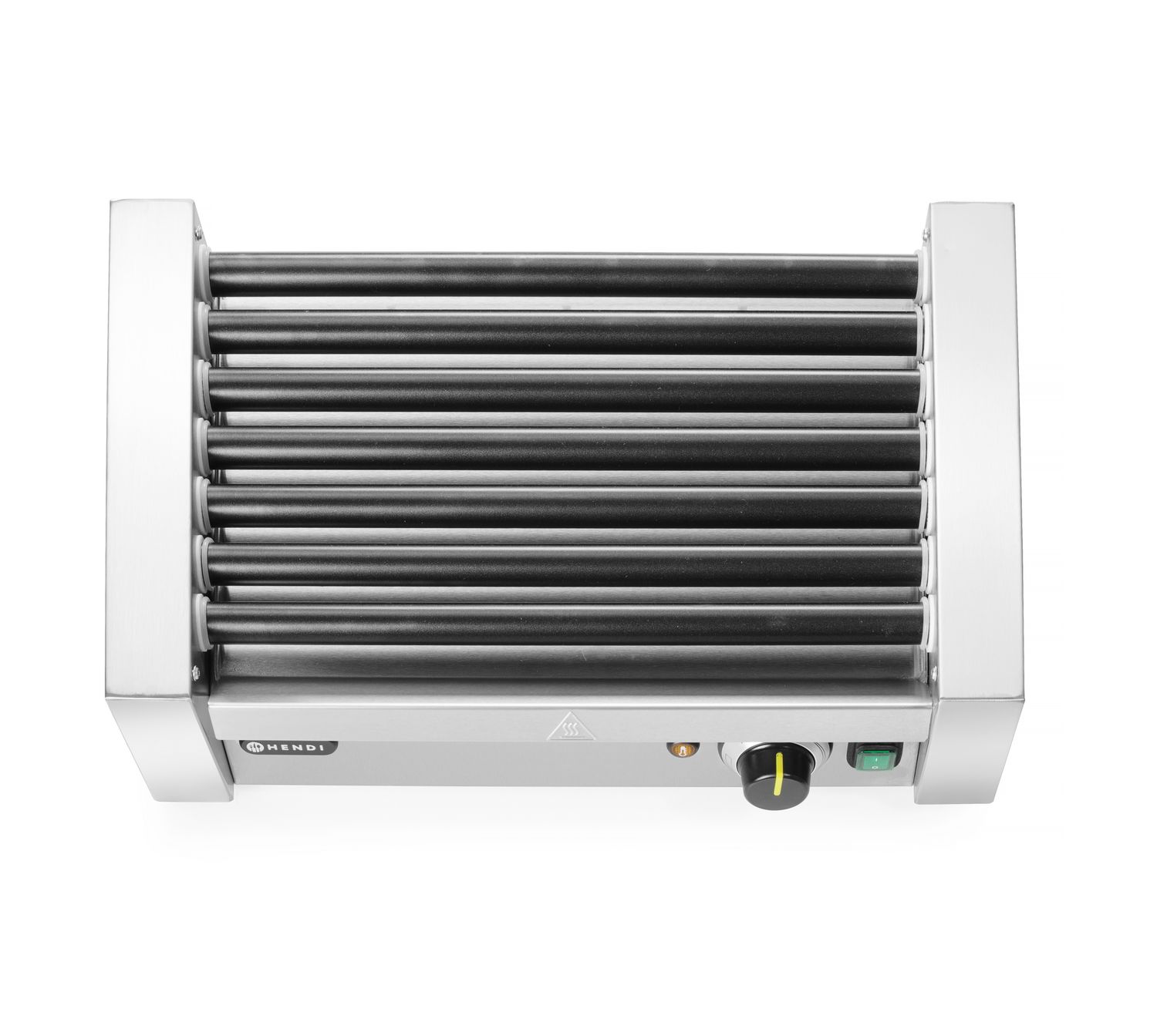 Gril válečkový na párky - jednozónový, HENDI, 7 válečků, 230V/740W, 525x365x(H)176mm