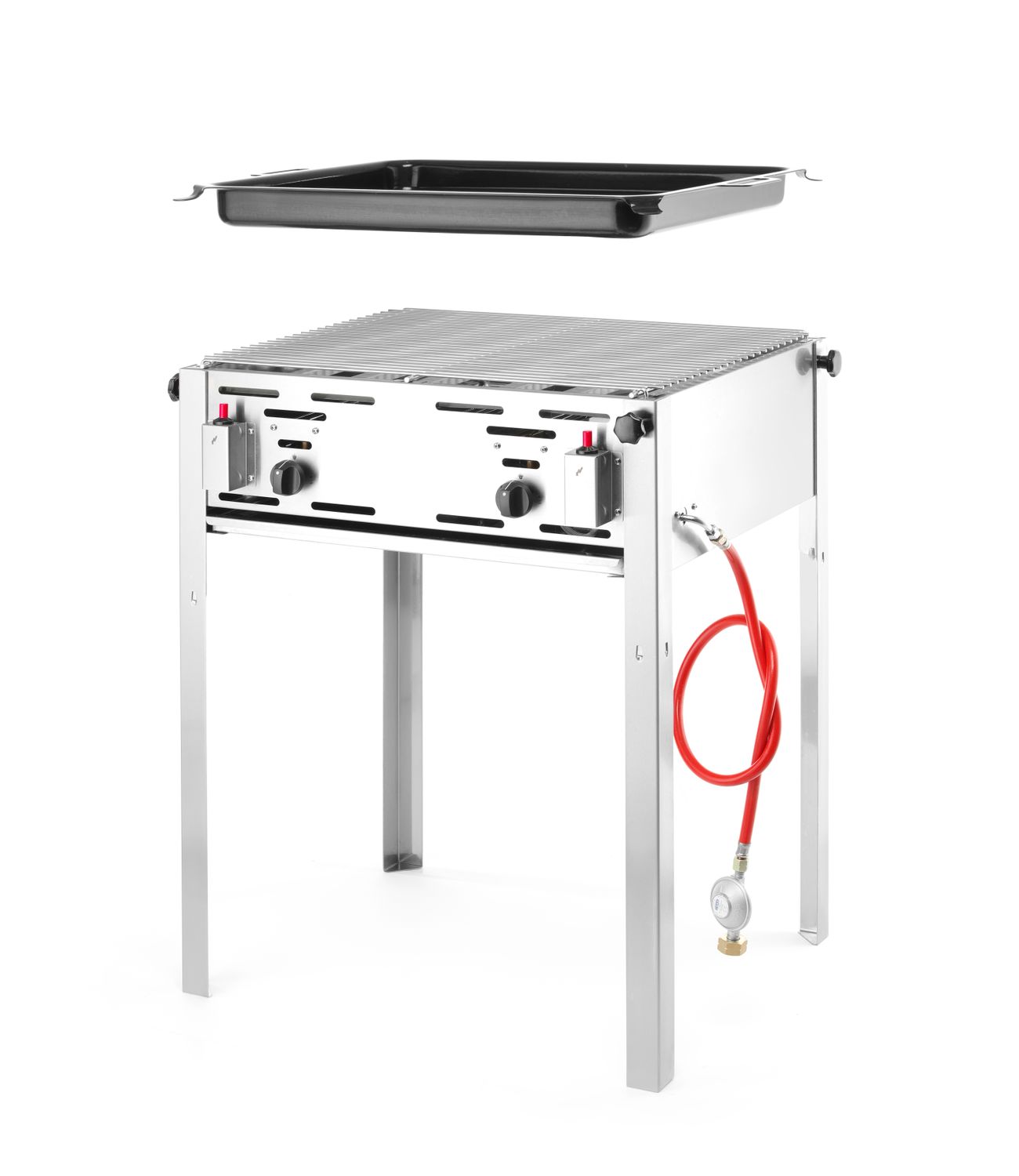 HENDI | plynový gril Bake-Master maxi, výkon 11,6kW, 650x540x(H)840mm, S PODSTAVOU