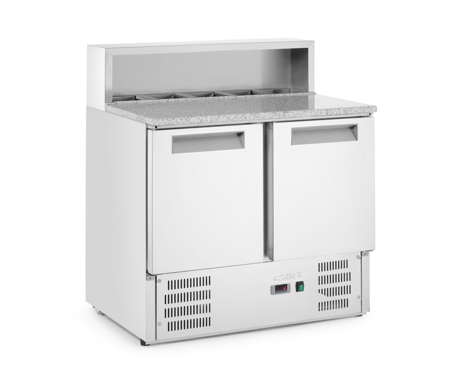 Chladicí stoly s nástavbou a žulovou deskou, Arktic, 247L, 230V/145W, 900x700x(H)1070mm