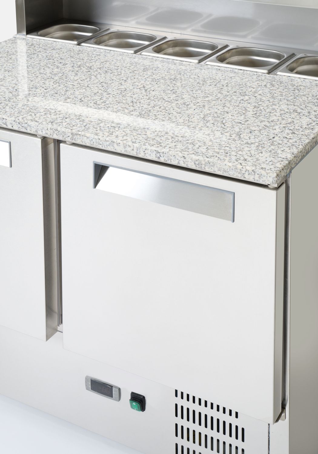 Chladicí stoly s nástavbou a žulovou deskou, Arktic, 247L, 230V/145W, 900x700x(H)1070mm