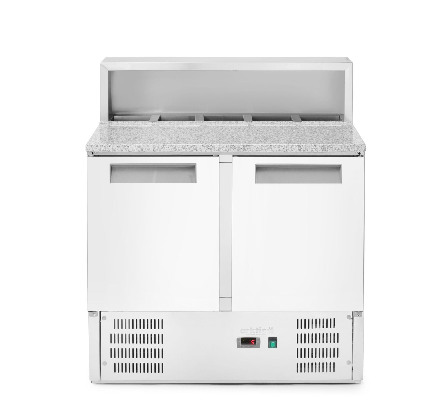 Chladicí stoly s nástavbou a žulovou deskou, Arktic, 247L, 230V/145W, 900x700x(H)1070mm