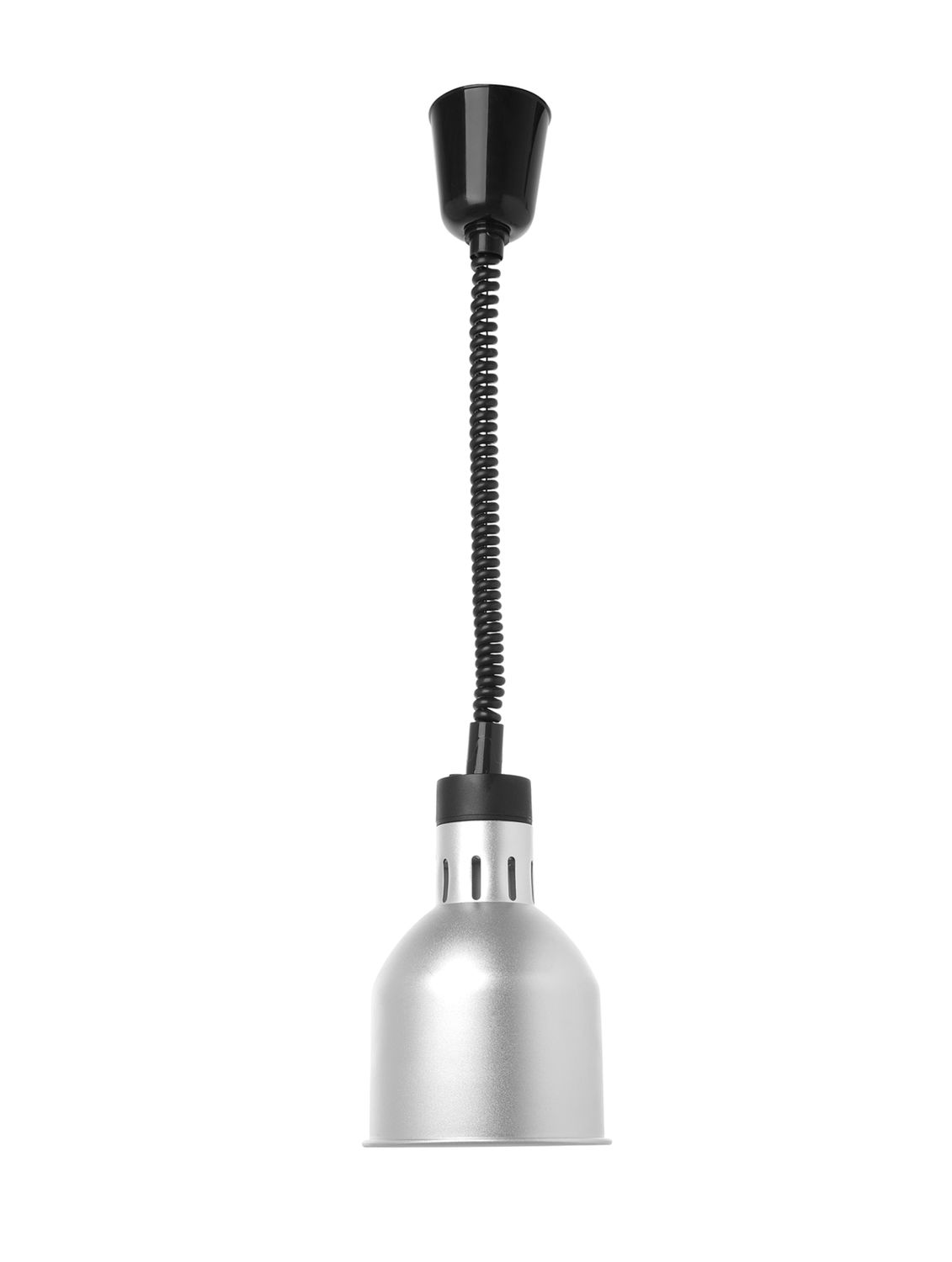 Výškově nastavitelná ohřívací lampa válcová, HENDI, Stříbrná, 230V/250W, ø175x(H)250mm