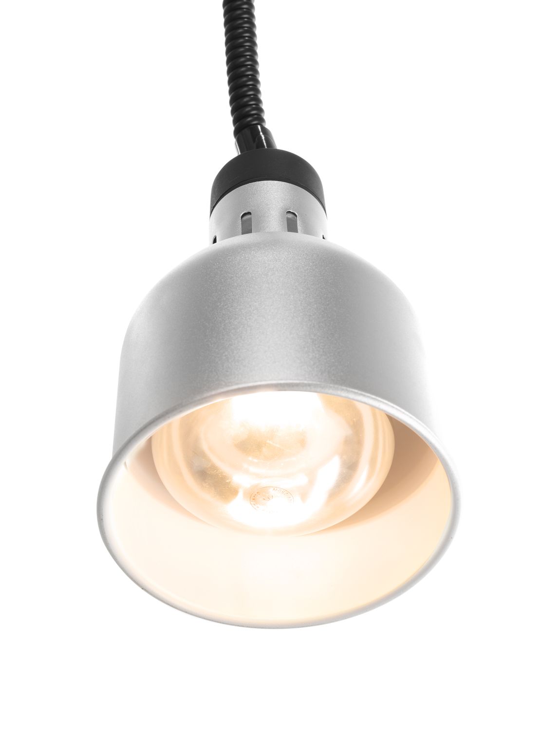 Výškově nastavitelná ohřívací lampa válcová, HENDI, Stříbrná, 230V/250W, ø175x(H)250mm