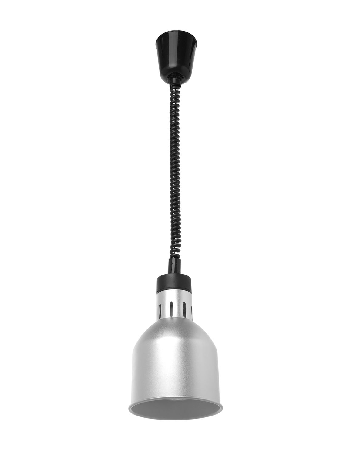 Výškově nastavitelná ohřívací lampa válcová, HENDI, Stříbrná, 230V/250W, ø175x(H)250mm