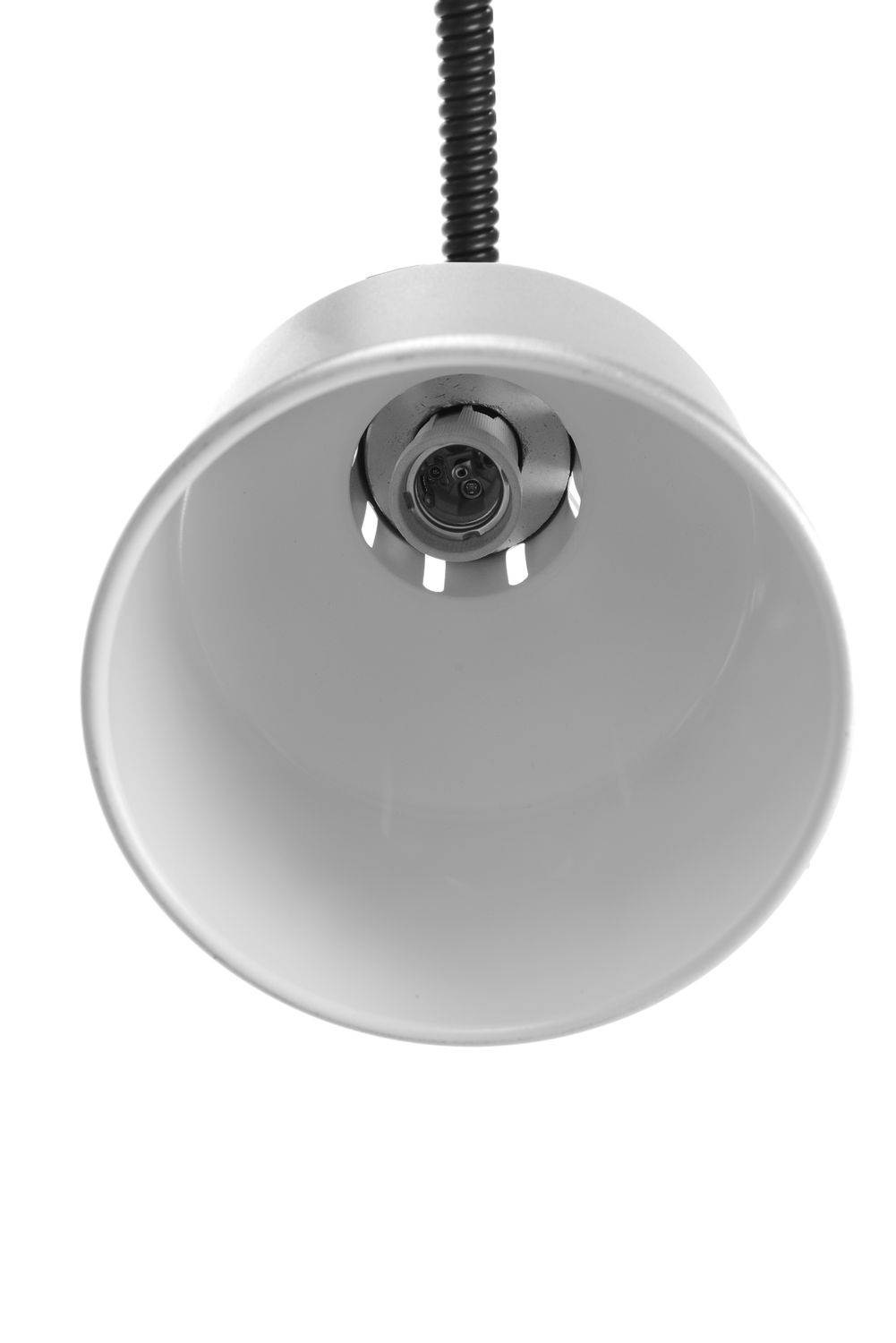 Výškově nastavitelná ohřívací lampa válcová, HENDI, Stříbrná, 230V/250W, ø175x(H)250mm