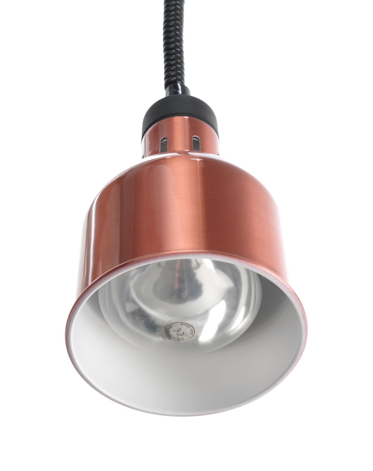 Výškově nastavitelná ohřívací lampa válcová, HENDI, Měděná, 230V/250W, ø175x(H)250mm