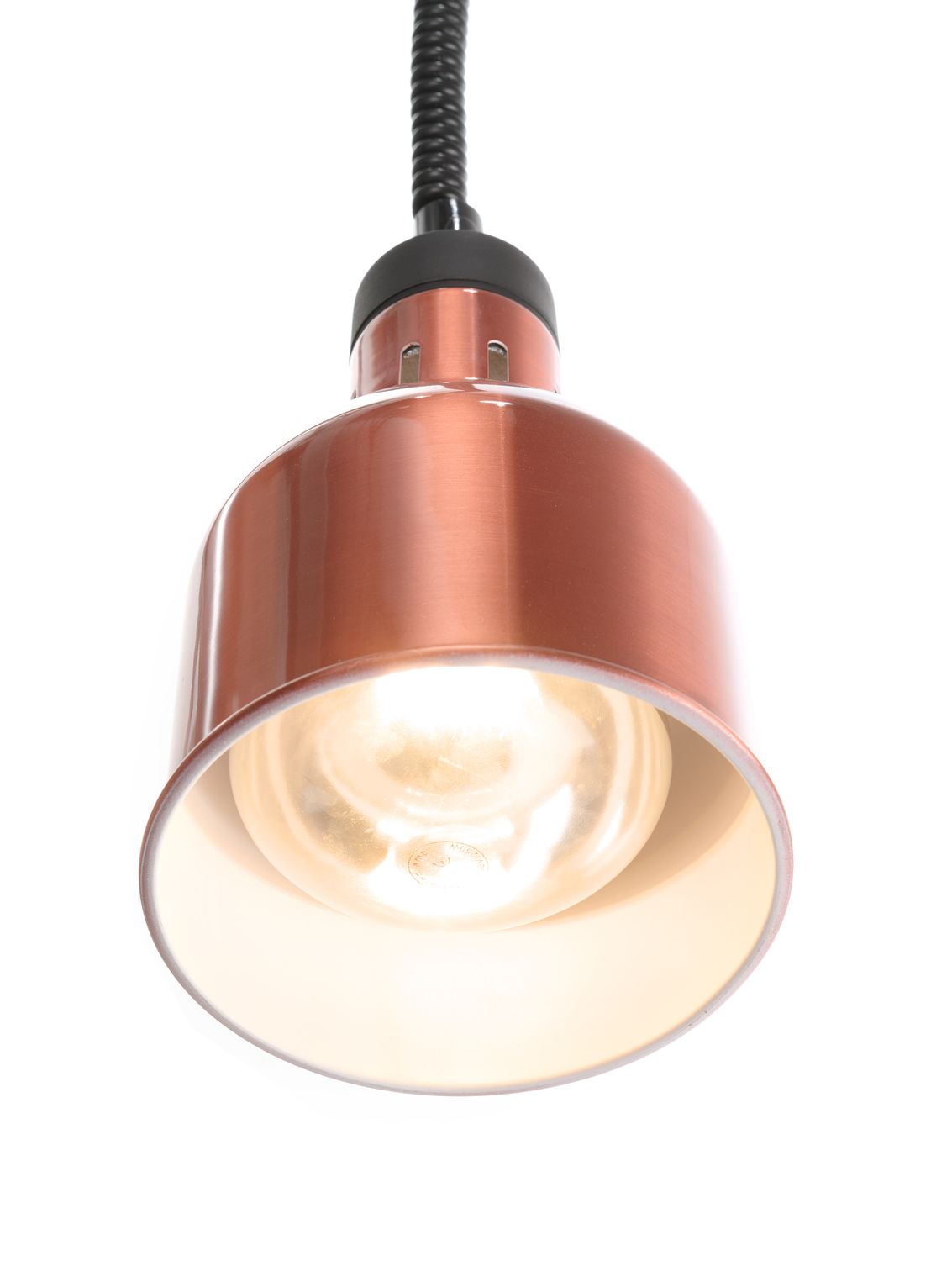 Výškově nastavitelná ohřívací lampa válcová, HENDI, Měděná, 230V/250W, ø175x(H)250mm