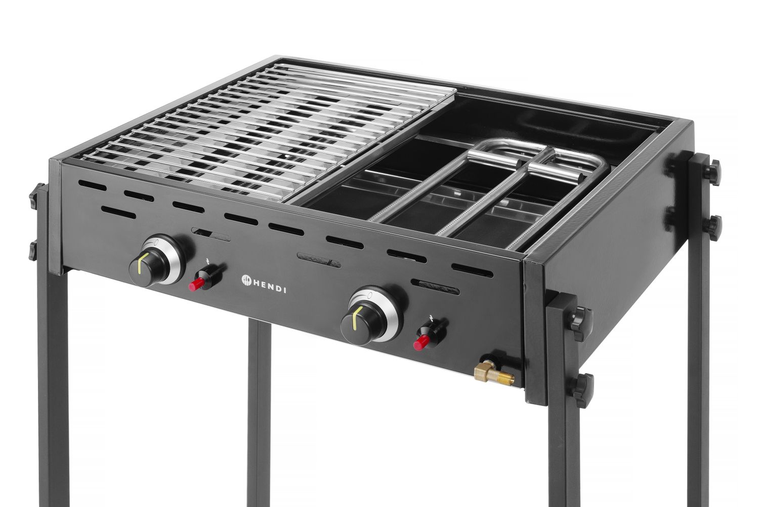 GRIL Master Pro, HENDI, Černý, 11,6kW, 790x560x(H)900mm, se stojanem