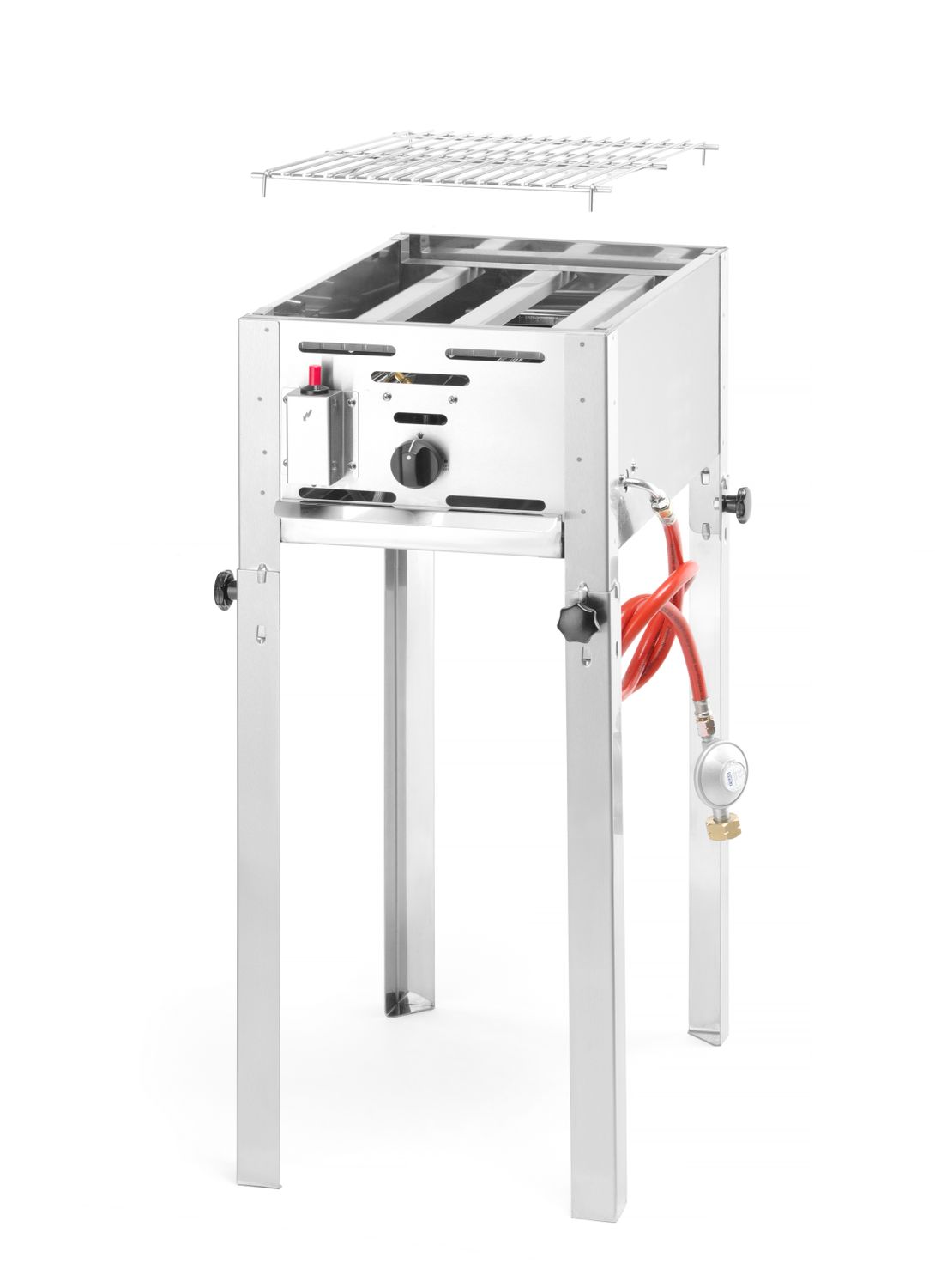 HENDI | plynový gril Bake-Master mini, výkon 5,8kW, 340x540x(H)840mm, S PODSTAVOU