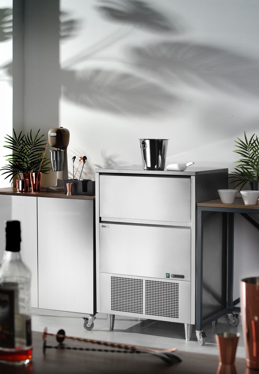 Výrobník kostek ledu, Arktic, 220V/900W, 730x600x(H)1136mm