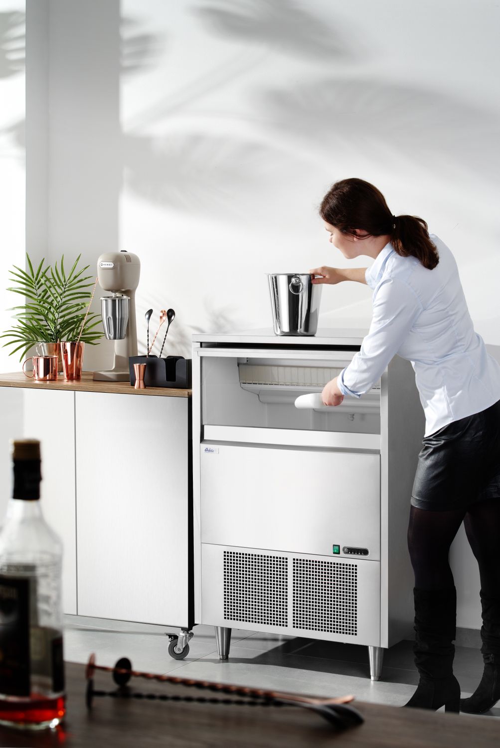 Výrobník kostek ledu, Arktic, 220V/900W, 730x600x(H)1136mm