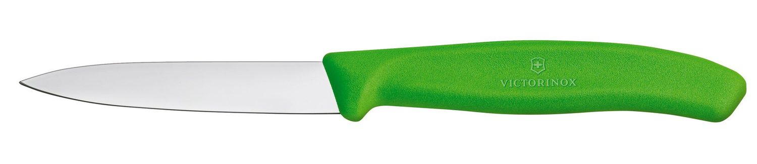 Nůž na zeleninu hladký, Victorinox, Zelená, (L)190mm