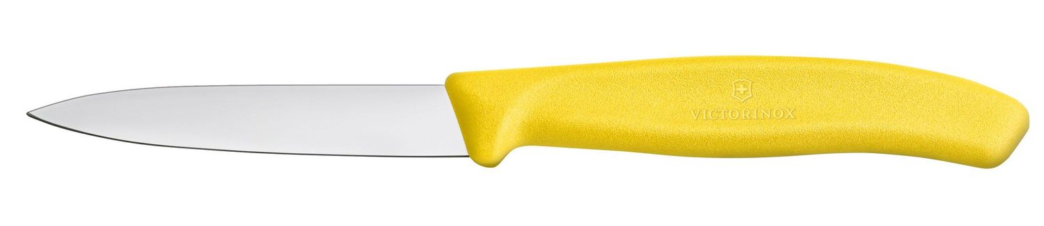 Nůž na zeleninu hladký, Victorinox, Žlutá, (L)190mm