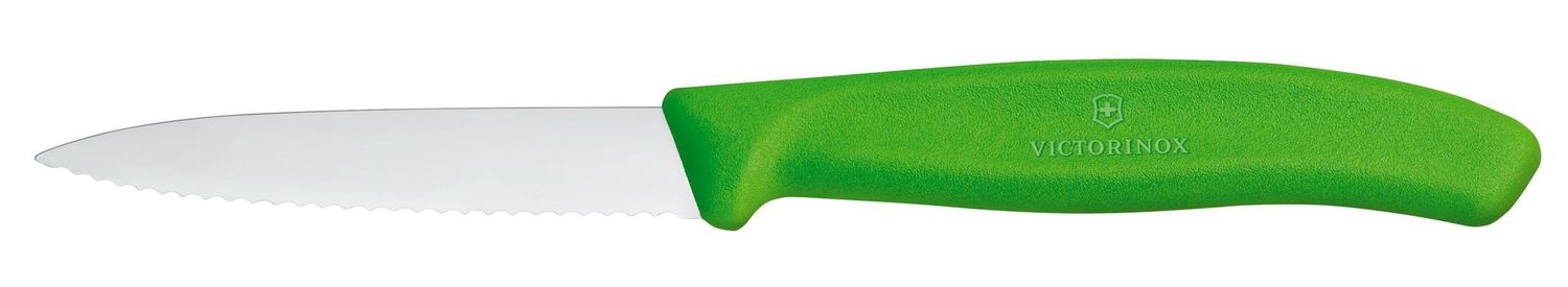 Nůž na zeleninu se zoubkovaným ostřím, Victorinox, Zelená, (L)190mm