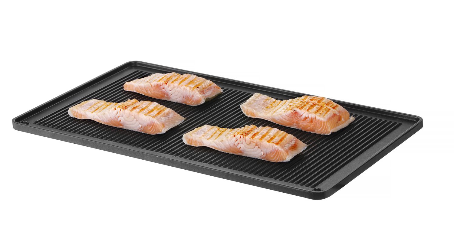 Grilovací deska, žebrovaná CONVECTOMAT GRILLPLATE, HENDI, GN 1/1, 530x325x(H)15mm