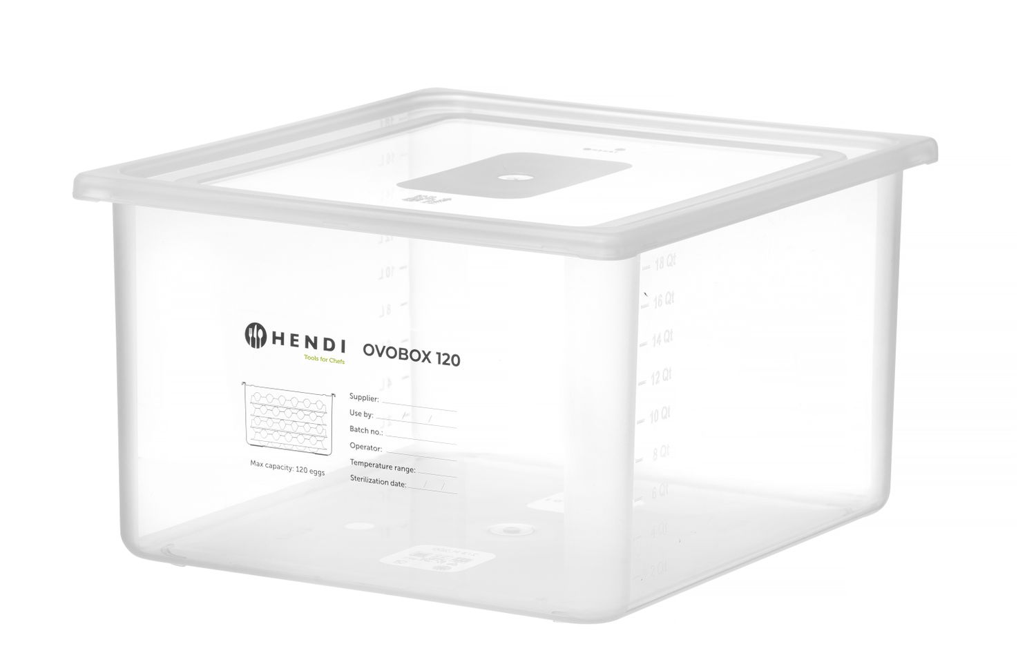 Kontejner na vejce HENDI OVOBOX 120, HENDI, GN 2/3, 18L, 355x325x(H)200mm