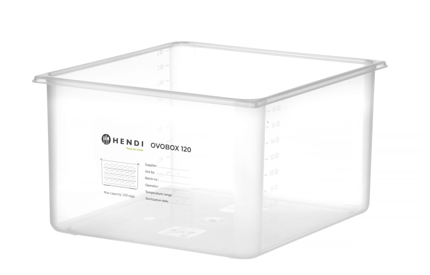 Kontejner na vejce HENDI OVOBOX 120, HENDI, GN 2/3, 18L, 355x325x(H)200mm