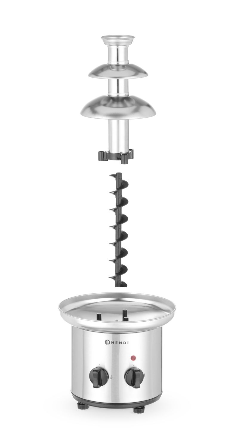Čokoládová fontána 3 patra, HENDI, 230V/170W, ø215x(H)387mm