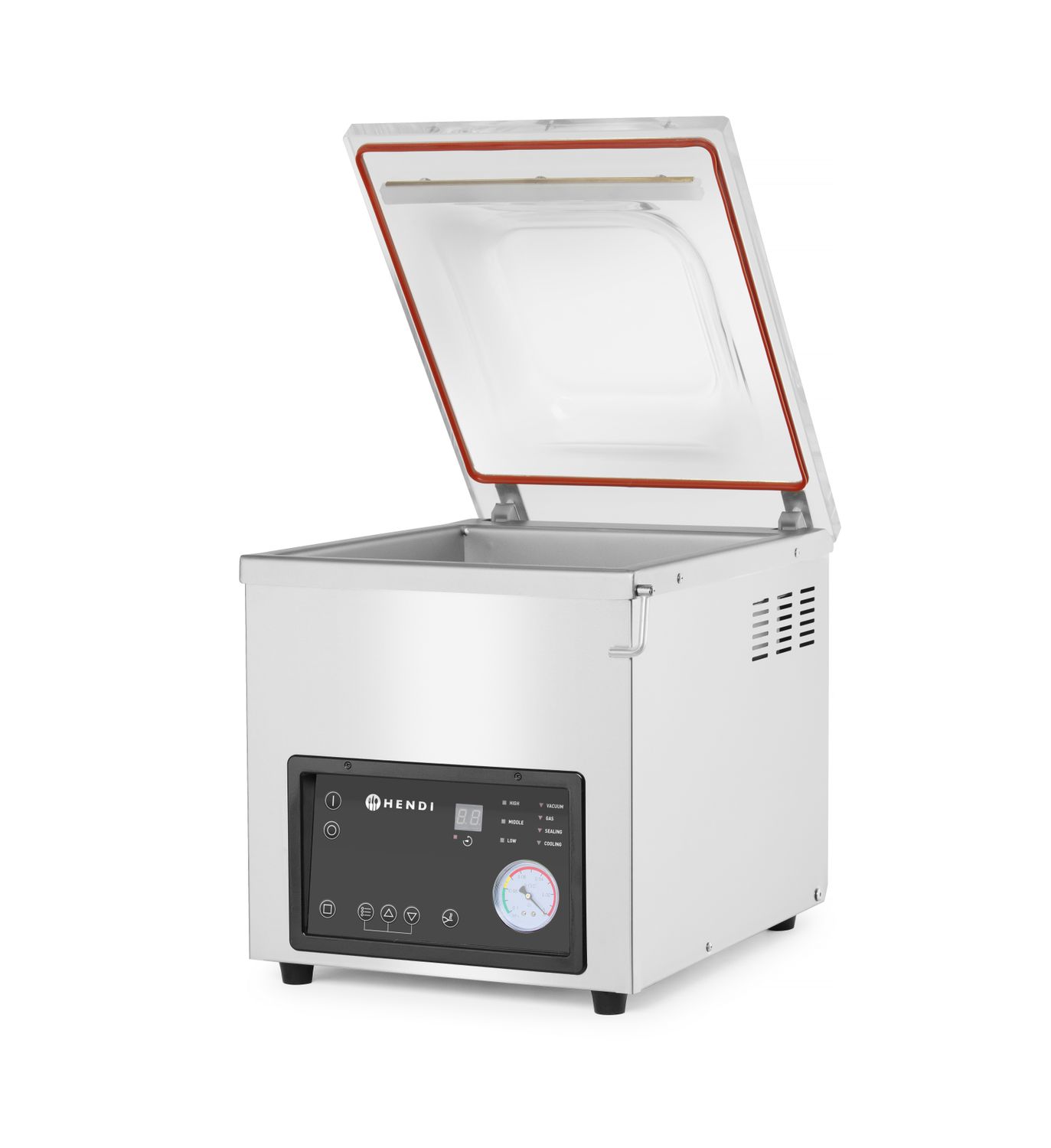 Vakuový balicí stroj - komora, HENDI, Profi Line, těsnicí lišta 300 mm, 230V/370W, 380x503x(H)444mm