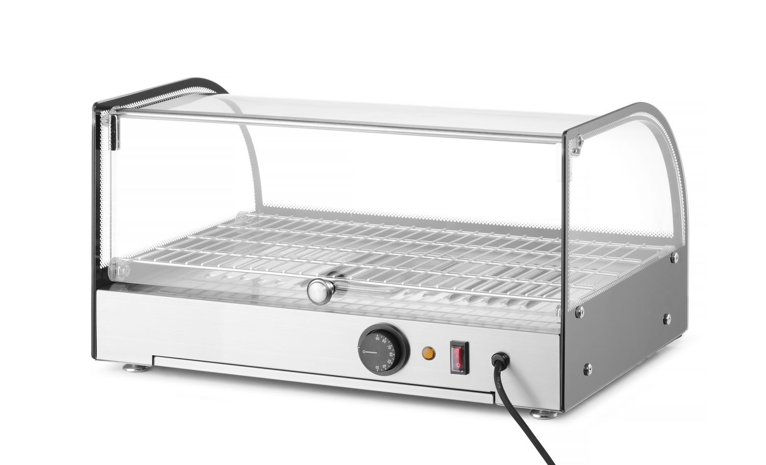Vyhřívaný displej na pracovní desce, jeden, HENDI, jedno patro, Černá, 220-240V/800W, 556x376x(H)315mm