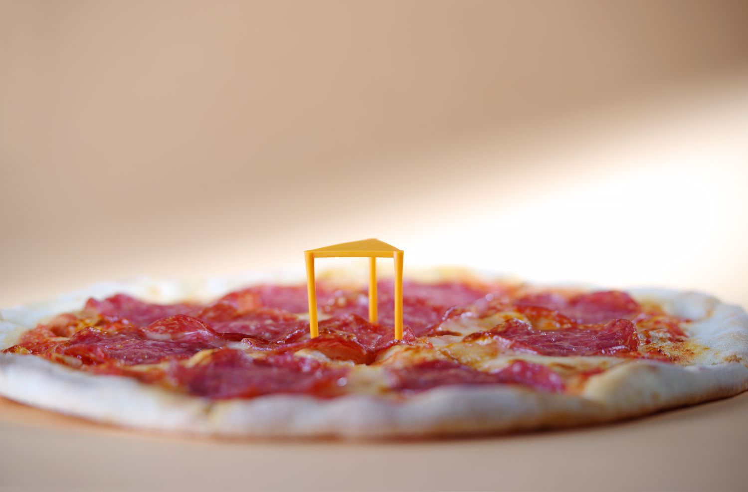 Oddělovač pizzy od víka - 500 ks, HENDI, Oranžový, 500 ks