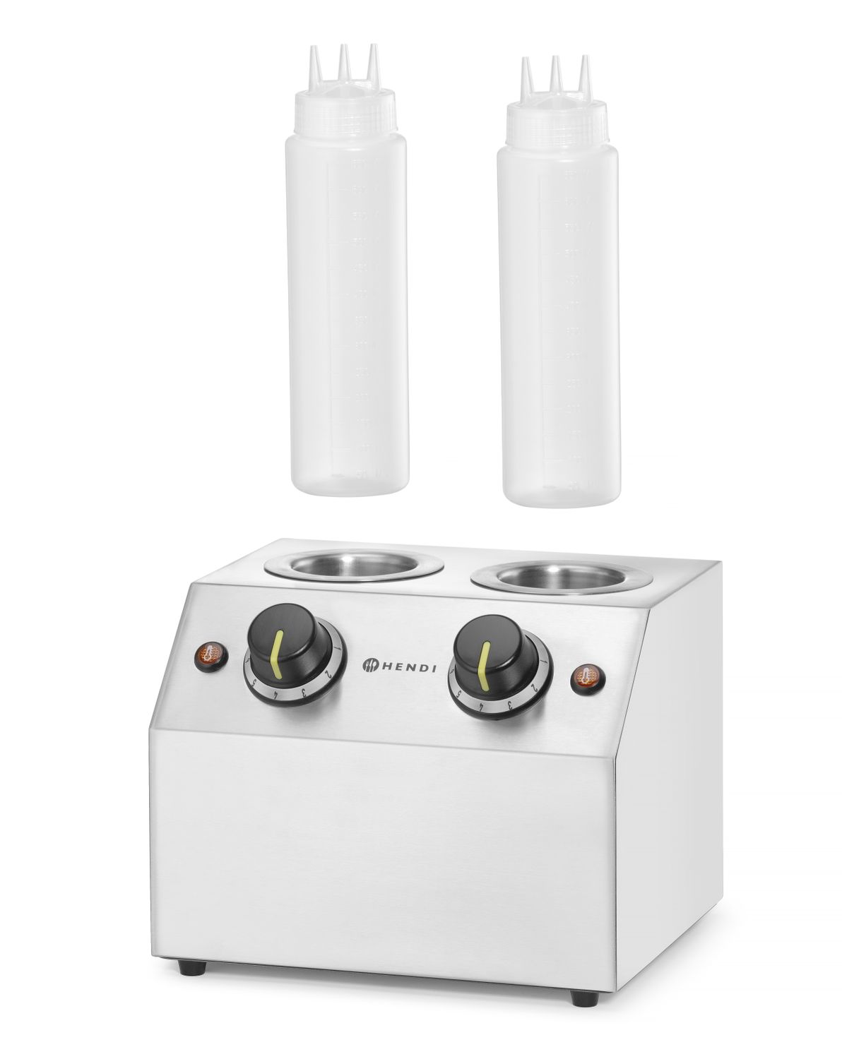 Čokoládový ohřívač dvojitý, HENDI, 1,3L, 220-240V/400W, 270x223x(H)282mm