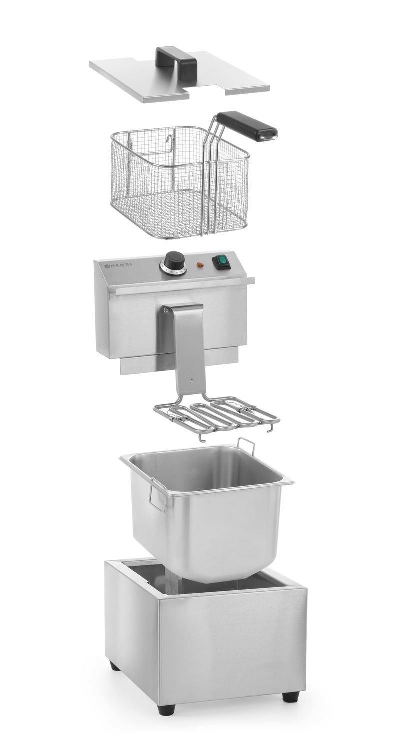 Ruční fritéza, 8 l, HENDI, Profi Line, 8L, 230V/3500W, 305x460x(H)369mm
