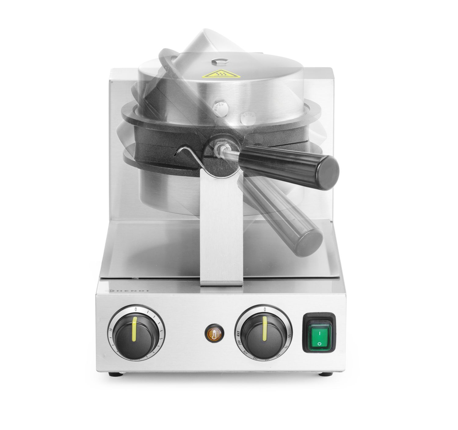 HENDI | Vaflovač Rotační Bubble Waffle, 220-240V/1500W, 255x560x(H)318mm