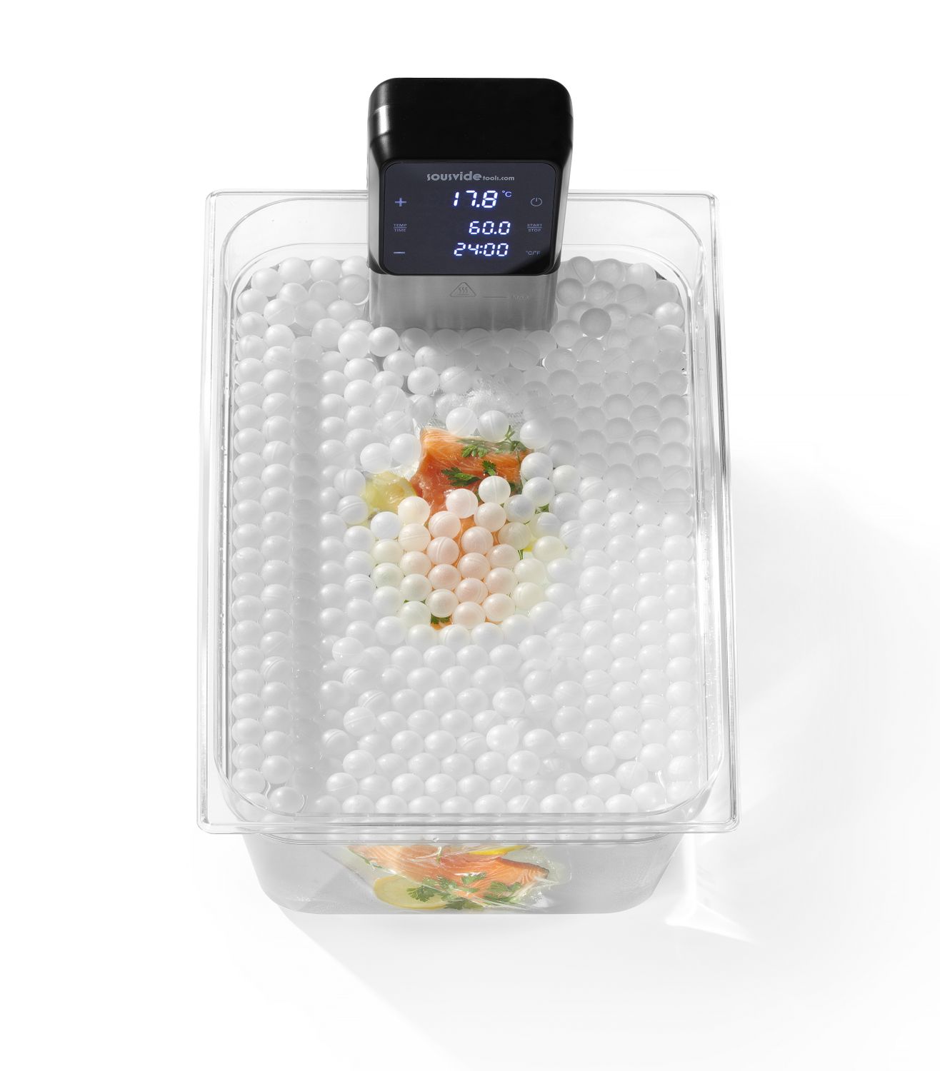Kuličky na vaření Sous-vide - 500 ks, HENDI, Bílá, ⌀20mm