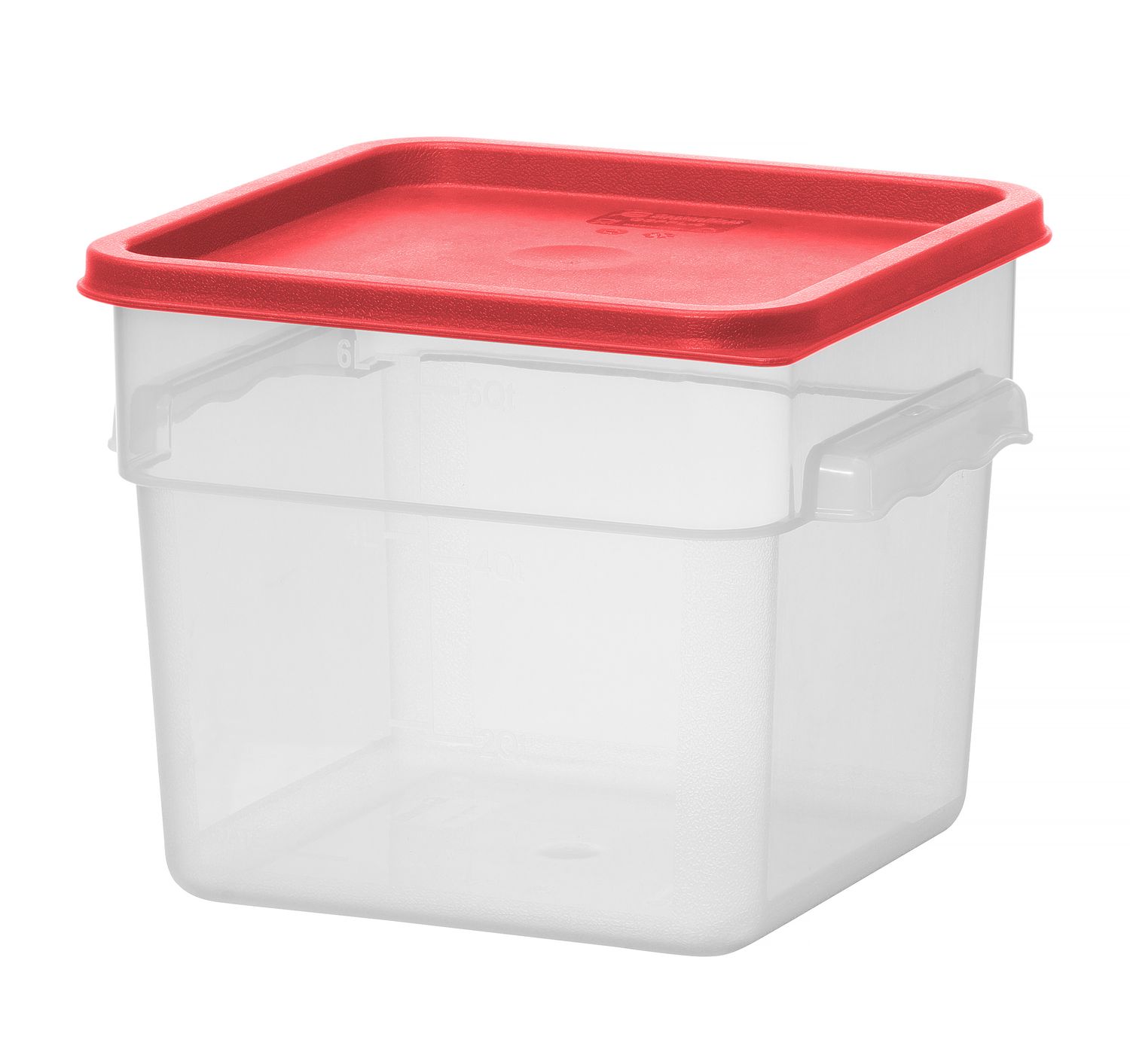 Nádoba na potraviny se stupnicí, HENDI, 5,7L, 235x235x(H)180mm
