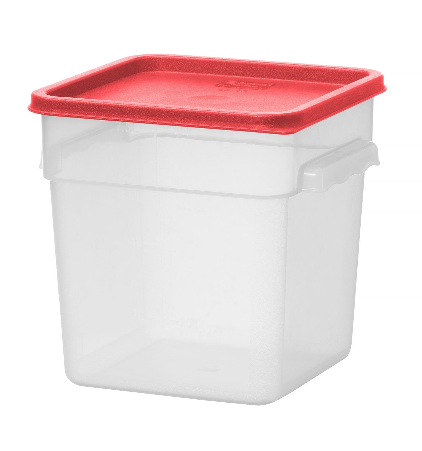 Nádoba na potraviny se stupnicí, HENDI, 7,6L, 235x235x(H)230mm