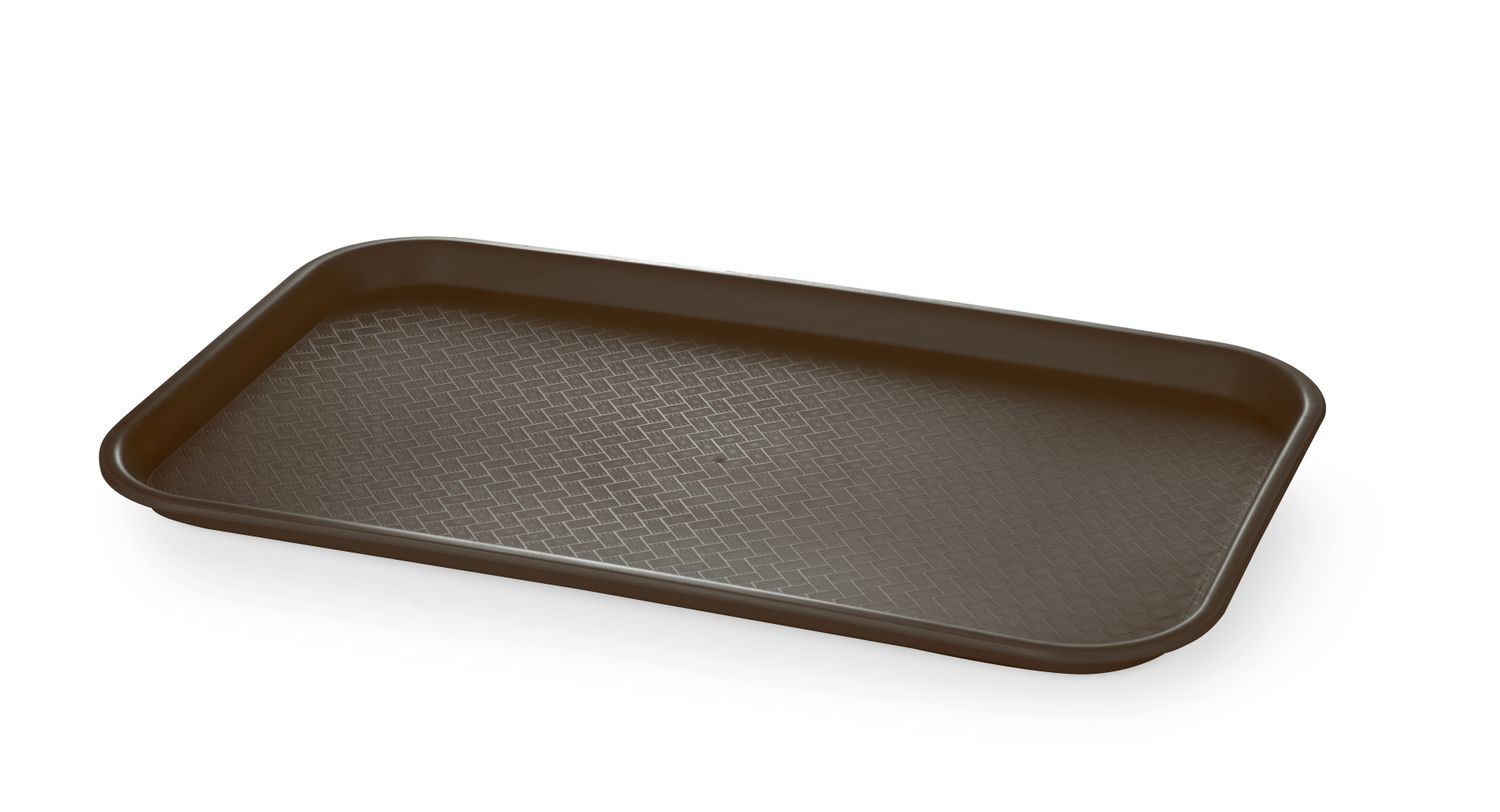 Polypropylenový podnos na rychlé občerstvení GN 1/1, AmerBox, GN 1/1, Hnědá, 530x325x(H)20mm
