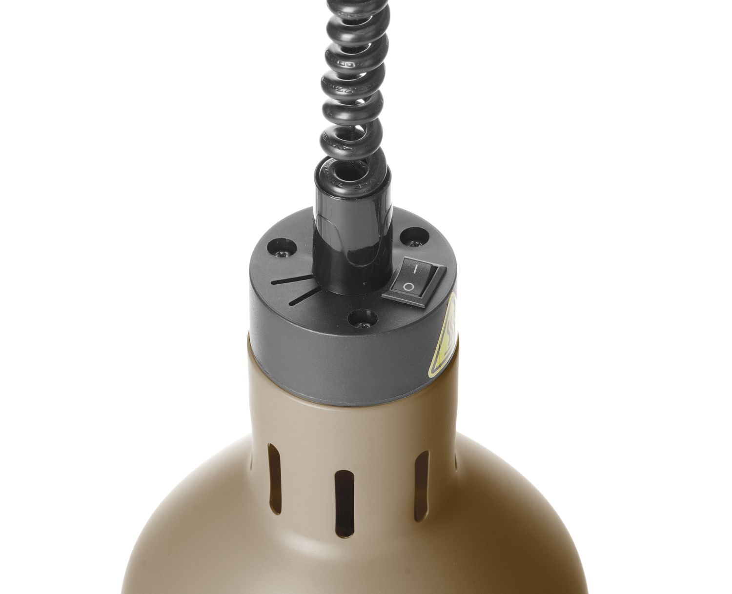 Výškově nastavitelná ohřívací lampa válcová, HENDI, Béžová, 230V/250W, ⌀175x(H)250mm