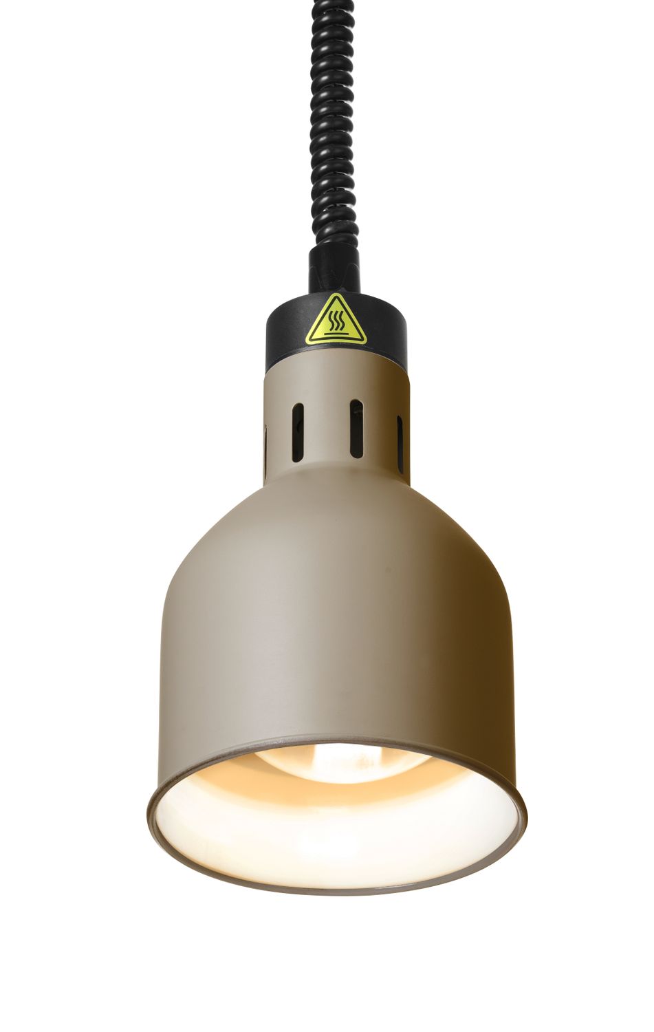 Výškově nastavitelná ohřívací lampa válcová, HENDI, Béžová, 230V/250W, ⌀175x(H)250mm