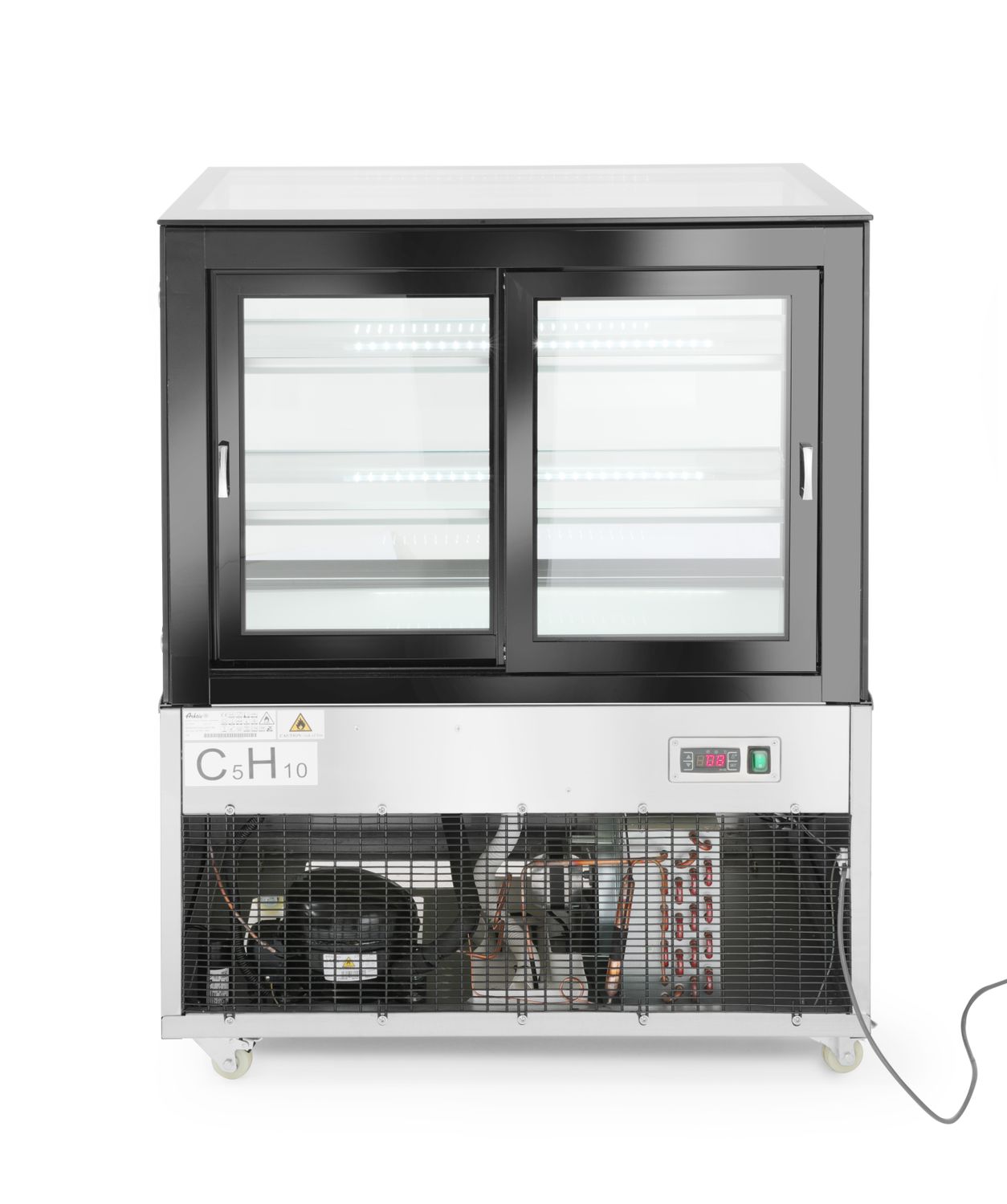 Vitrína se 2 policemi, Arktic, 300L, 230V/480W, 994x677x(H)1230mm