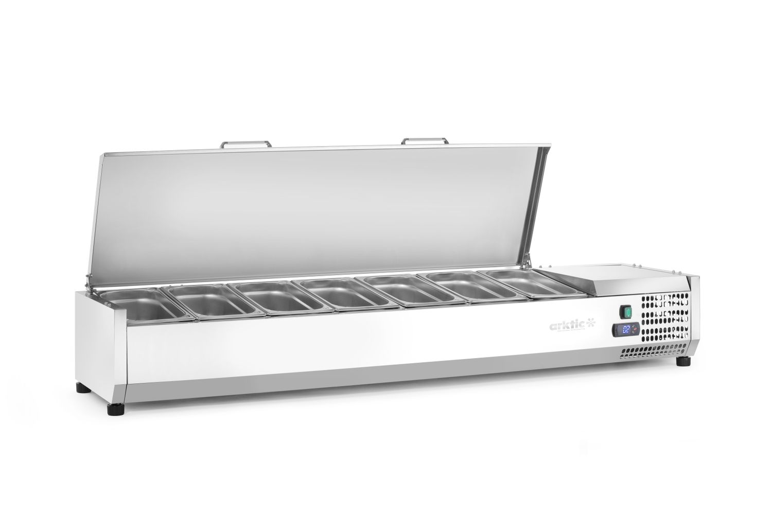 Chladicí zásobník GN 1/3, Arktic, 7x GN1/3, 230V/180W, 1605x420x(H)630mm