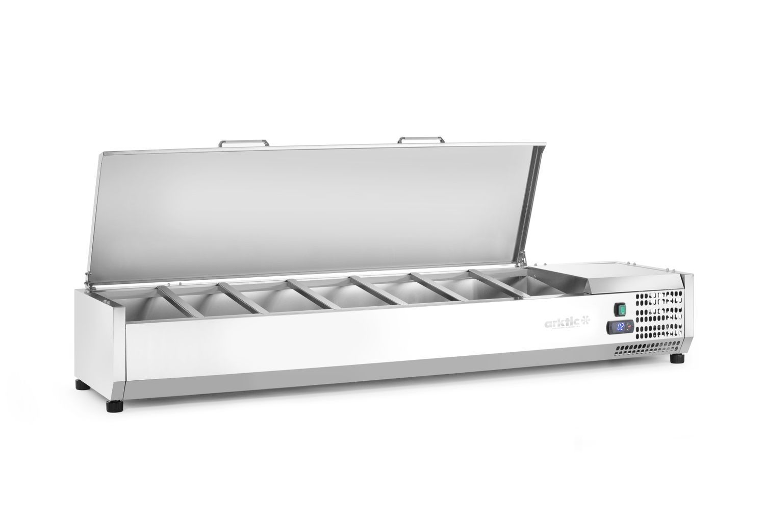 Chladicí zásobník GN 1/3, Arktic, 7x GN1/3, 230V/180W, 1605x420x(H)630mm